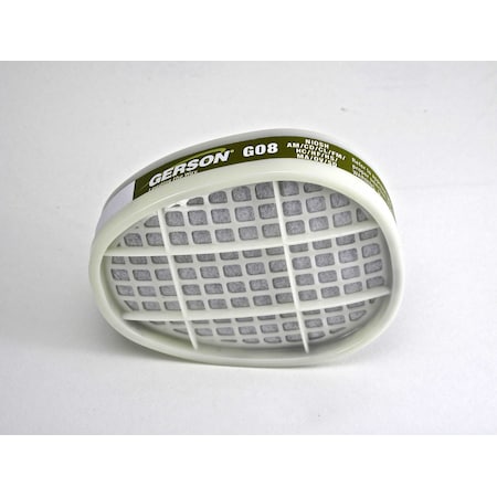 Gerson Respirator Cartridges, Multi-Gas, Case of 30 Pairs, 60PK 08G08